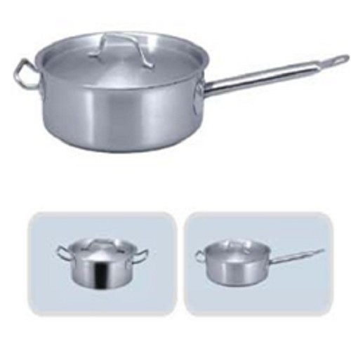 Short Body Stainless Steel Pot With Compound Bottom